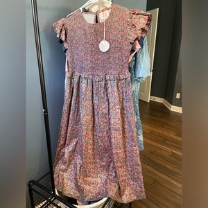 Victoria Dunn smocked midi dress